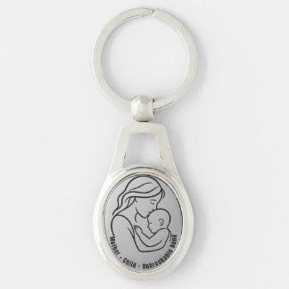 Mother and Child Unbreakable Bond | Oval Keychain