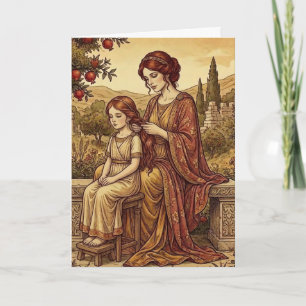 Mother and Daughter Art Greeting Card