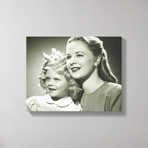 Mother and Daughter Canvas Print