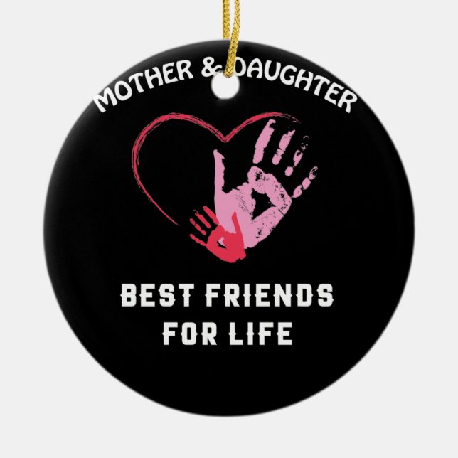 MOTHER AND DAUGHTER CERAMIC TREE DECORATION (Front)