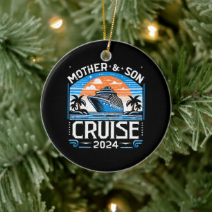 Mother And Daughter Cruise 2024 Ceramic Tree Decoration