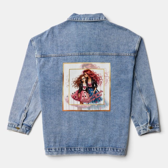 Mother and Daughter Denim Jacket (Back)