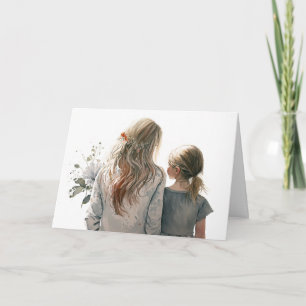 Mother And Daughter for Mother's Day Card