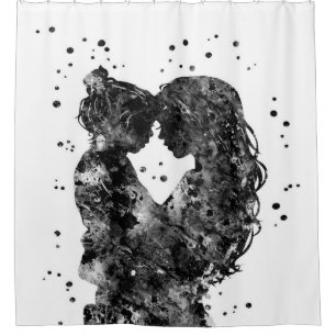 Mother and daughter Gift Idea,Family Birthday Gift Shower Curtain