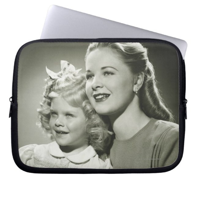 Mother and Daughter Laptop Sleeve (Front)