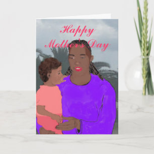 Mother and Daughter Mother's Day Card