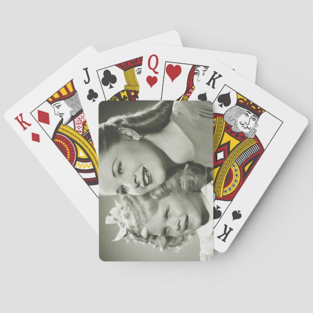 Mother and Daughter Playing Cards (Back)