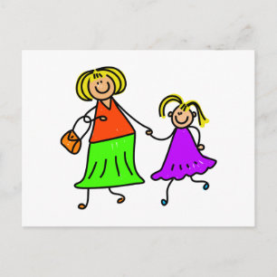 Mother And Daughter Postcard
