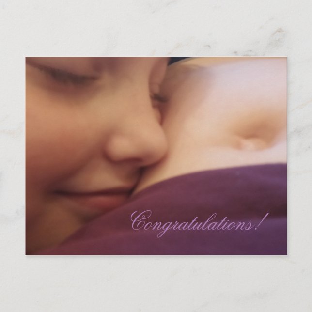 Mother and daughter, pregnancy card (Front)