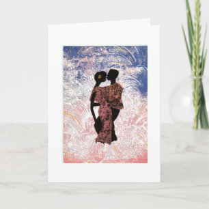 Mother and Father dancing birthday Card