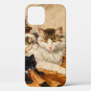 Mother and Her Kittens iPhone 12 Case