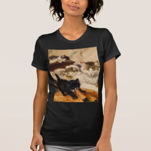Mother and Her Kittens T-Shirt