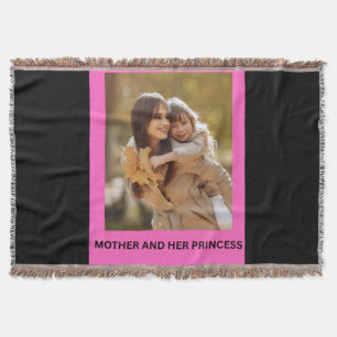MOTHER AND HER PRINCESS THROW BLANKET