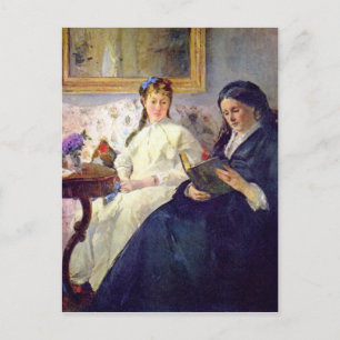 Mother and sister of the artist by Berthe Morisot Postcard