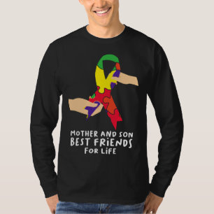 Mother And Son Best Friends Autism T-Shirt