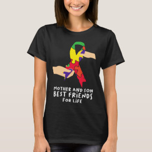 Mother And Son Best Friends Autism T-Shirt