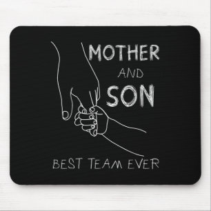Mother And Son Best Team Ever Family Matching Moth Mouse Pad