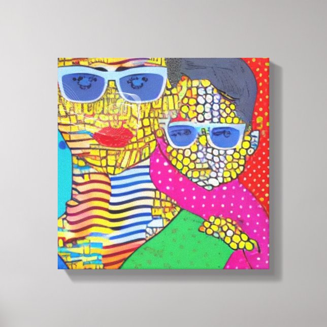 Mother and Son Canvas Print (Front)