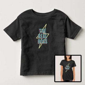 Mother and Son Daughter The Real Boss Toddler T-Shirt
