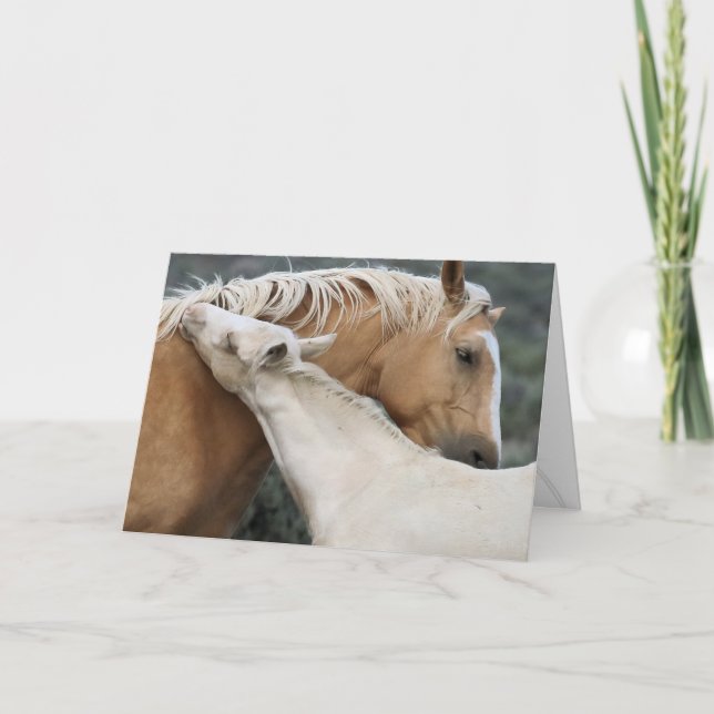 Mother and Son Greeting Card (Front)