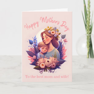 Mother And Son Happy Mother's Day Card