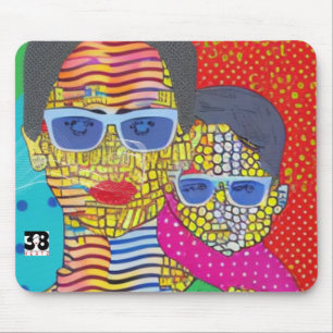 Mother and Son Mouse Pad