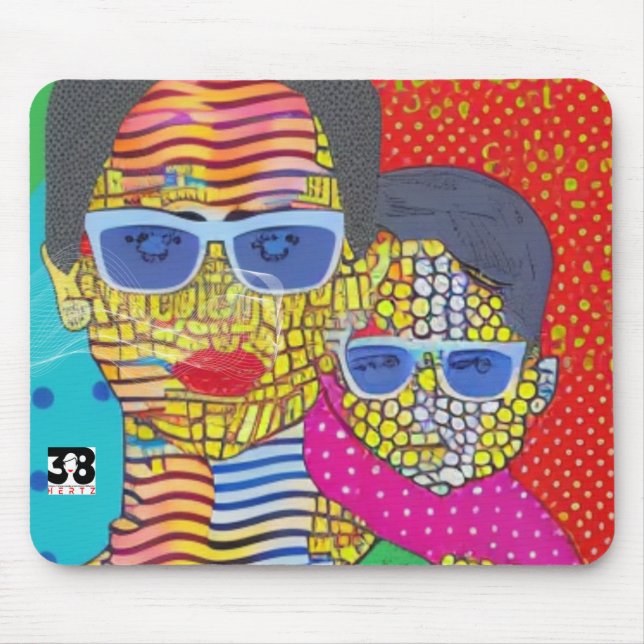 Mother and Son Mouse Pad (Front)