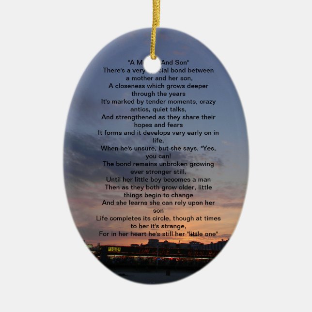 Mother and Son Ornament (Front)