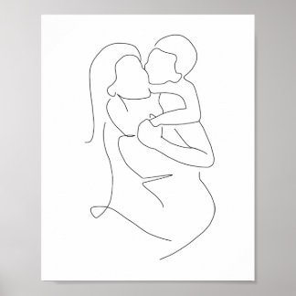 Mother and Son Print, Mother and Son Art, Mother a Poster