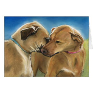 "Mother and Son Reunion" Rhodesian Ridgeback Card
