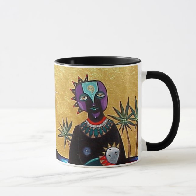 Mother and Sun by Gregory Gallo Mug (Right)