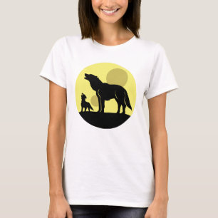 Mother and Wolf Pup T-Shirt