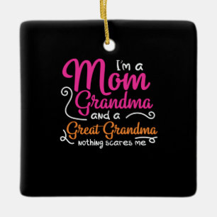 Mother Art A Mum And A Great Grandma Ceramic Ornament