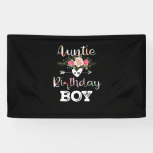 Mother Art Auntie Of A Birthday Boy Banner