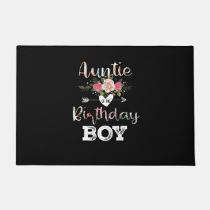 Mother Art Auntie Of A Birthday Boy Doormat