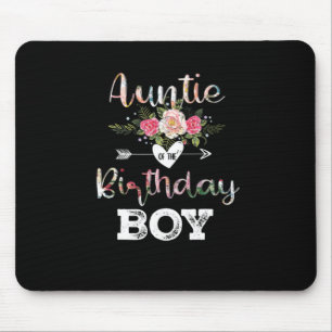 Mother Art Auntie Of A Birthday Boy Mouse Pad