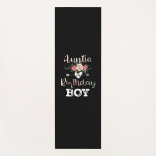 Mother Art Auntie Of A Birthday Boy Yoga Mat