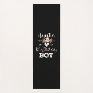 Mother Art Auntie Of A Birthday Boy Yoga Mat