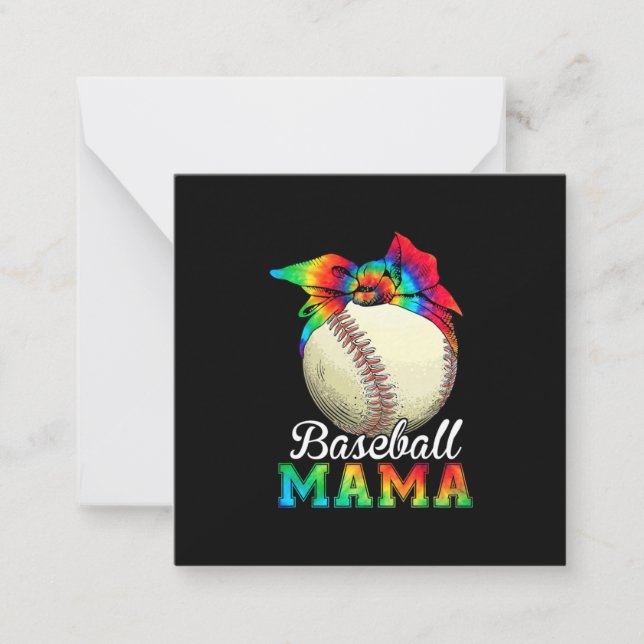 Mother Art Baseball Mama Birthday Card (Front)