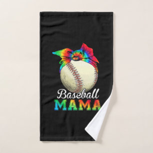 Mother Art Baseball Mama Birthday Hand Towel