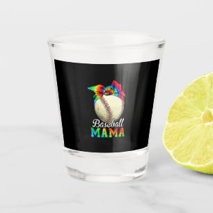 Mother Art Baseball Mama Birthday Shot Glass