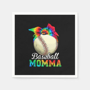 Mother Art Baseball Momma Birthday Napkin