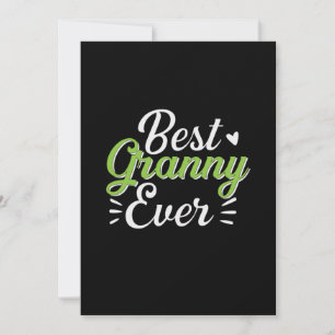Mother Art Best Granny Ever Invitation