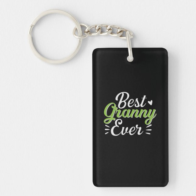 Mother Art Best Granny Ever Key Ring (Front)