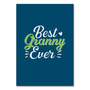 Mother Art Best Granny Ever Table Number
