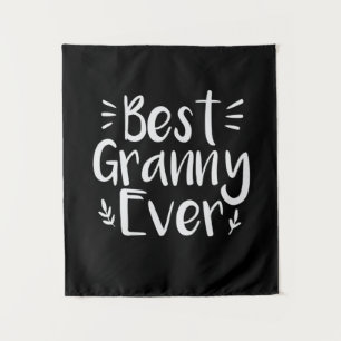 Mother Art Best Granny Ever Tapestry