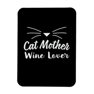 Mother Art Cat Mother Wine Lover Magnet