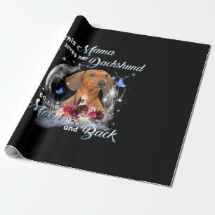 Mother Art Dachshund Mama Birthday Wrapping Paper