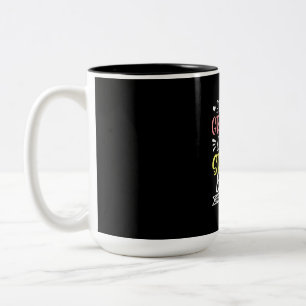 Mother Art First Time Grandma Birthday Two-Tone Coffee Mug