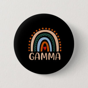 Mother Art   Gamma Rainbow Grandma Cute Birthday 6 Cm Round Badge